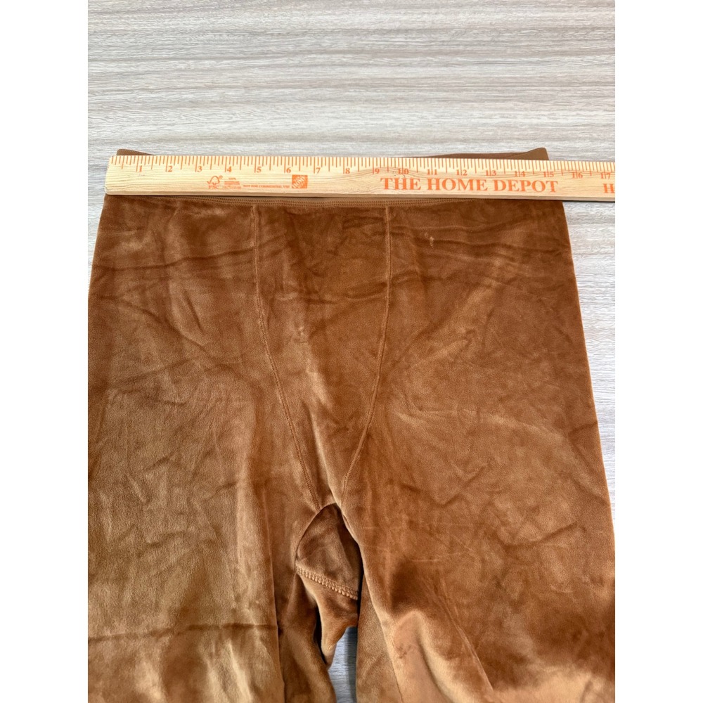 SKIMS Women Velour Biker Shorts XL Brown High Waisted Plush Loungewear Sienna - Picture 7 of 10